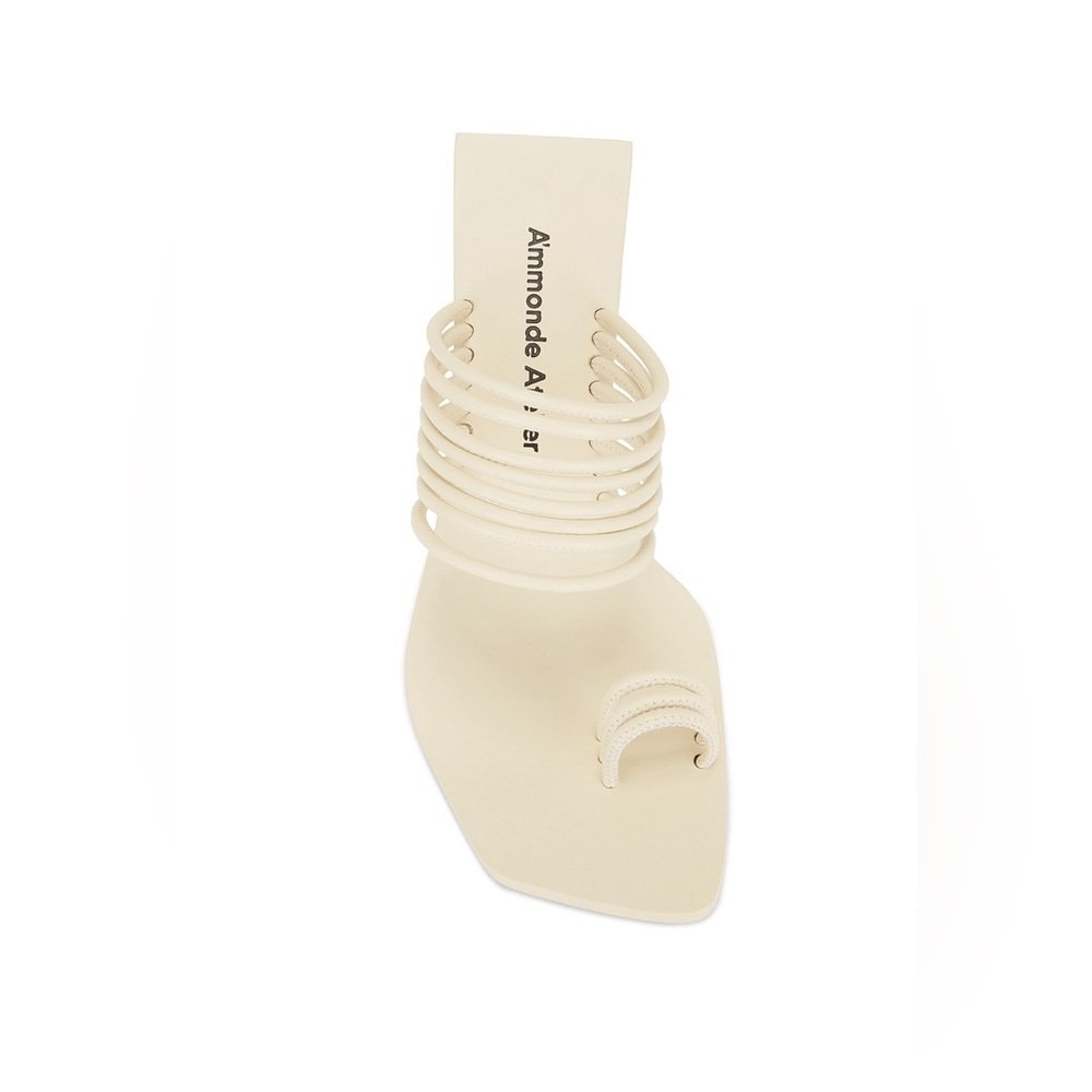 Revolve A’mmonde Atelier Ivory Alessandra Block Heel Sandal‎ Women’s size 8 - Picture 10 of 13